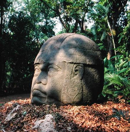 Colossal Head 1, Pre-Classic Period von Olmec