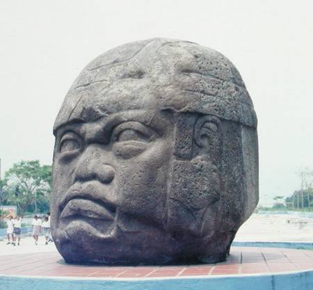 Colossal Head from San Lorenzo, Veracruz, Mexico, preclassic von Olmec
