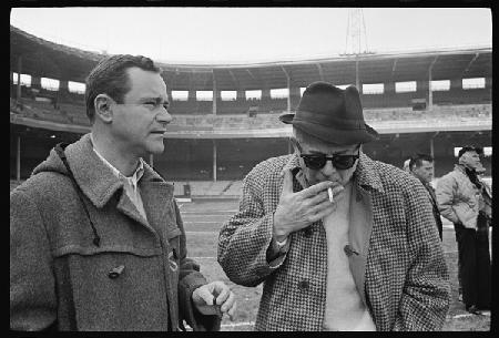 Billy Wilder and Jack Lemmon on the set of The Fortune Cookie 1966