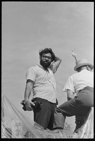 Francis Ford Coppola on set of Finians Rainbow 1968
