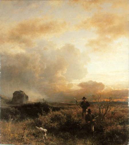 Clearing Thunderstorm in the Countryside von Oswald Achenbach