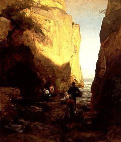 Einfahrt zur Grotte von Oswald Achenbach