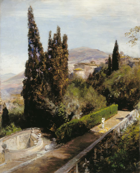 Die Villa d'Este von Oswald Achenbach