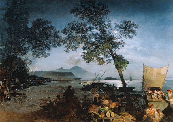Am Golf von Neapel von Oswald Achenbach