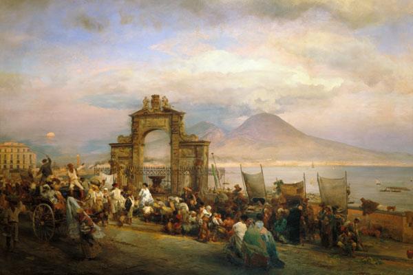 Markttag in Neapel 1875