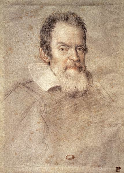 Portrait of Galileo Galilei (1564-1642) Astronomer and Physicist von Ottavio Mario Leoni