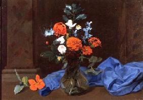 Still Life of Flowers in a Glass Vase