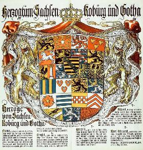 Herzogtum Sachsen Koburg und Gotha / Herzoge von Sachsen-Koburg und Gotha 1911