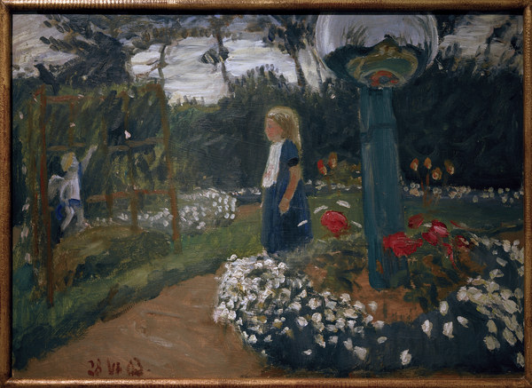 Elsbeth im Garten von Otto Modersohn