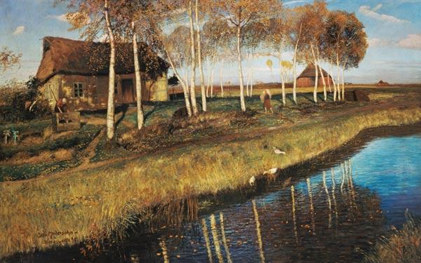 Herbstmorgen am Moorkanal 1895