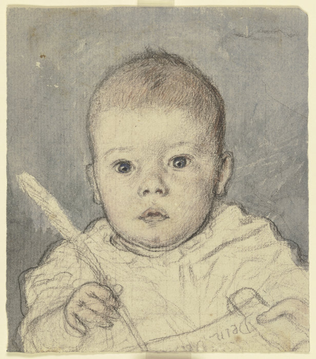 Bildnis des Victor Scholderer als Kleinkind von Otto Scholderer