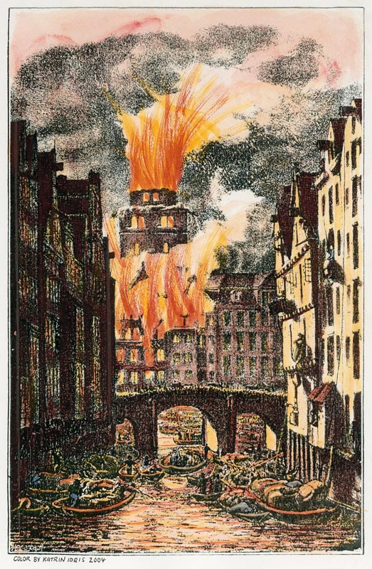 Hamburg, Brand 1842 von Otto Speckter