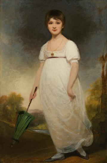 Portrait of Jane Austen (1775-1817) the 'Rice Portrait' c.1792-93