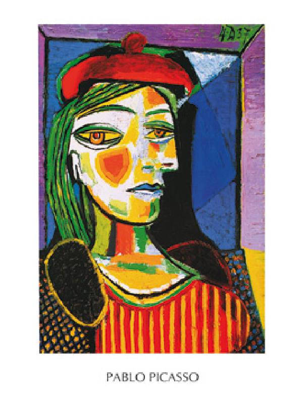 Femme au beret rouge - (PP-778) - Pablo Picasso als Kunstdruck oder