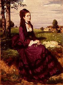 Dame in lila. 1874