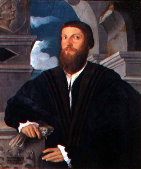 Portrait of the physician Coignati von Paolo Pino or Pini