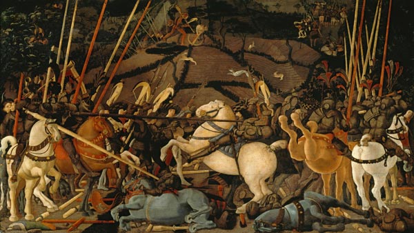 Die Schlacht von San Romano von Paolo Uccello