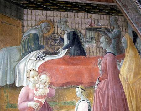 Birth of the Virgin, from the Chapel of the Assumption von Paolo Uccello