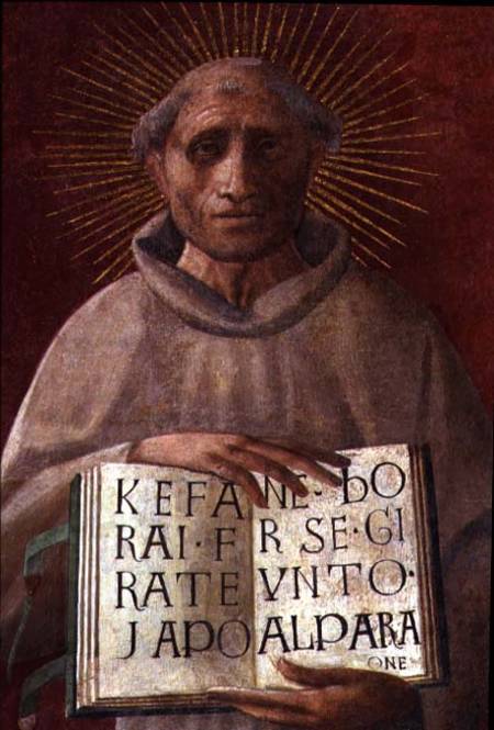 The Blessed Jacopone da Todi (c.1230-1306) von Paolo Uccello