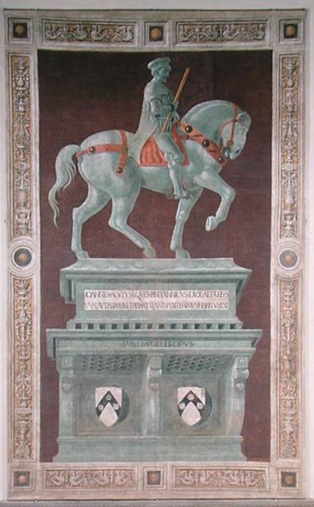 Equestrian Monument to Sir John Hawkwood (1320-94) 1436  (post restoration) von Paolo Uccello