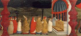 Predella of the Profanation of the Host: The Pope Returning the Consecrated Host to the Altar c.1468
