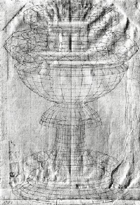 Perspective study of a chalice 1430-40