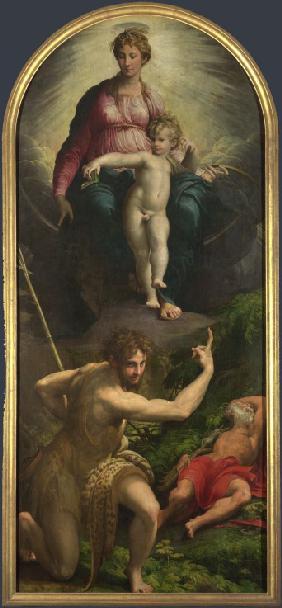 Madonna und Kind mit Heiligen Johannes dem Täufer und Hieronymus 1527