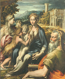 Maria mit Kind und Magdalena, Johannesknaben und Zacharias von Parmigianino