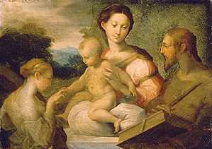 Die mystische Vermählung der Hl. Katharina von Parmigianino
