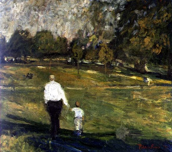 Grandfather and Grandson, 1997 (oil on canvas)  von Patricia  Espir