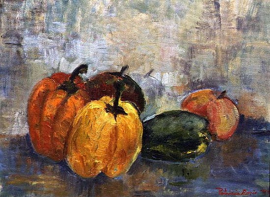 Still Life with Peppers, 1997 (oil on canvas)  von Patricia  Espir