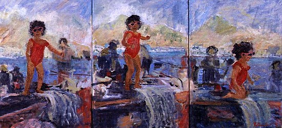 Triptych of Nicola, 1996 (oil on canvas)  von Patricia  Espir