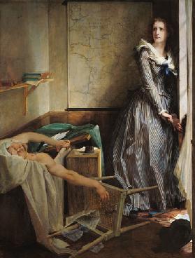 Die Ermordung Marats durch Charlotte Corday 1858