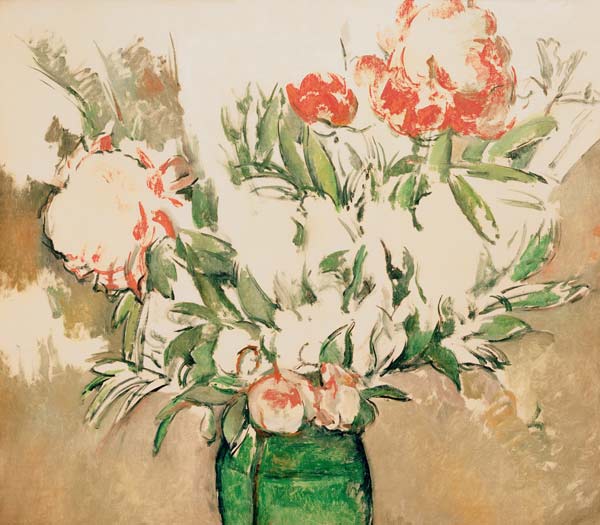 Pfingstrosenstrauß von Paul Cézanne