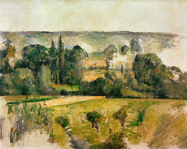 Hügellandschaft bei Médan von Paul Cézanne