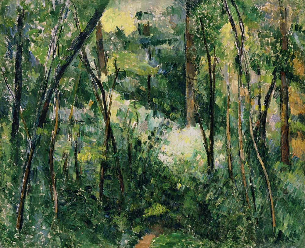 Waldstück von Paul Cézanne