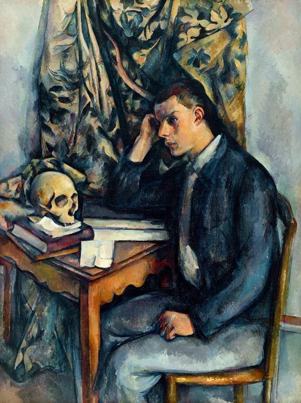 Jeune homme a la tete de mort von Paul Cézanne