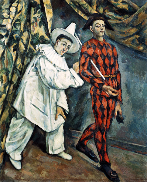 Pierrot und Harlekin von Paul Cézanne