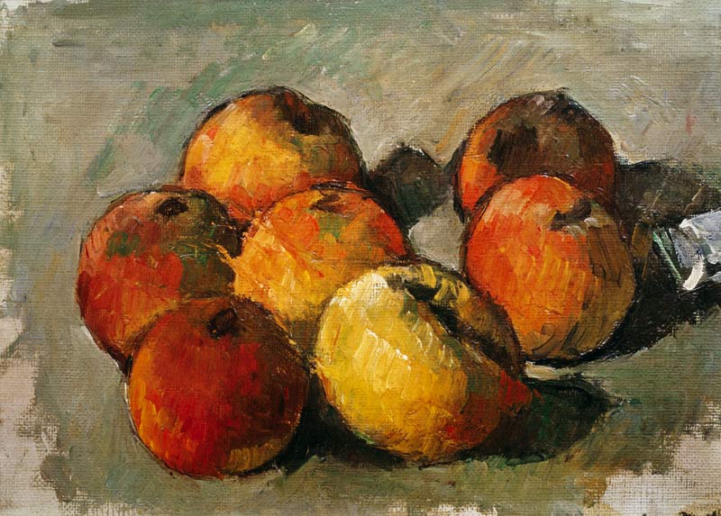 Still Life with Apples and a Tube of Paint von Paul Cézanne
