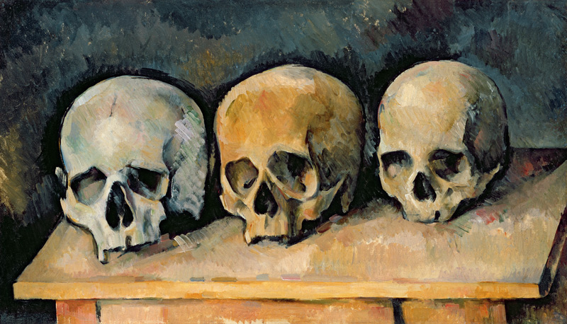 The Three Skulls von Paul Cézanne