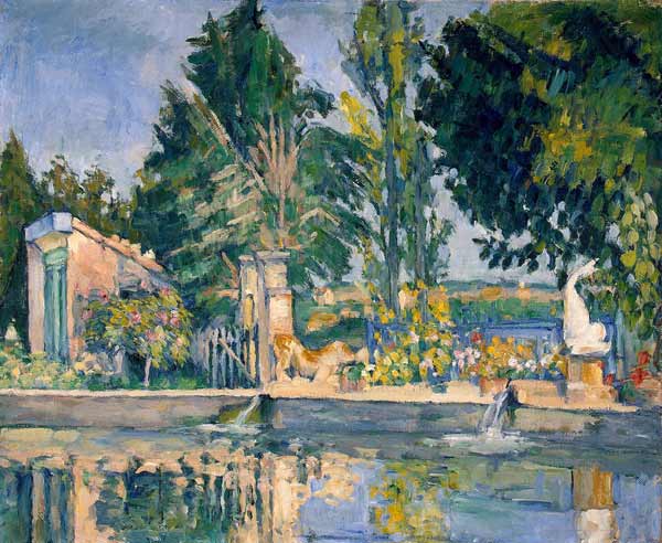 Bassin von Jas de Bouffan von Paul Cézanne