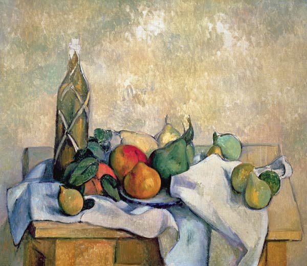 Still Life with Bottle of Liqueur von Paul Cézanne