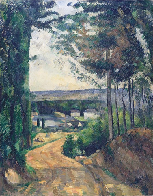 Der Weg am See von Paul Cézanne