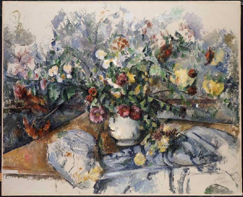 Ein großer Blumenstrauß von Paul Cézanne