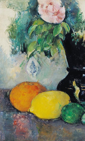 Blumen und Früchte, von Paul Cézanne