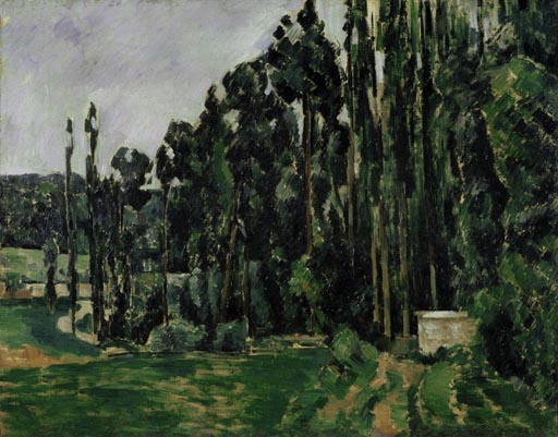 Les peupliers von Paul Cézanne