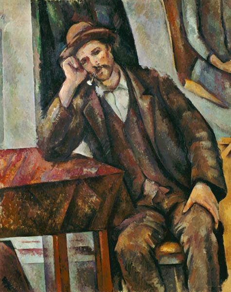 Mann mit Pfeife von Paul Cézanne