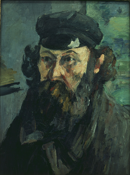 Selbstbildnis mit Muetze von Paul Cézanne