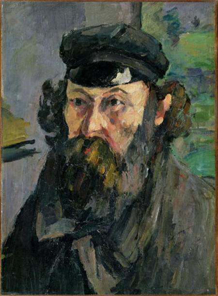 Self Portrait in a Casquette von Paul Cézanne