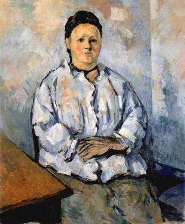 Sitzende Madame Cézanne von Paul Cézanne